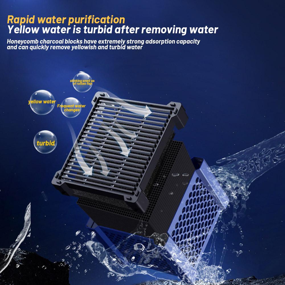 NEW High-end Magic Box Aquarium Water Purifier Cube Honeycomb Cube Tank Horse Structure Water Pond Trough Fish Filter Purif S6D1