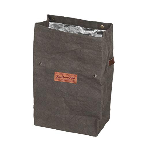 Dulton Waxed Canvas Lunch Bag, Olive, Perfect for Carrying Around, Insulated Lunch Bag, Bento Box, Height 380mm, Width 240mm, Depth 140mm, Y959-1265OV