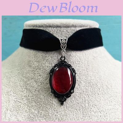 Vintage Samt Schwan Halskette Mit Kreuzkette Für Gothic Schmuck Liebhaber
