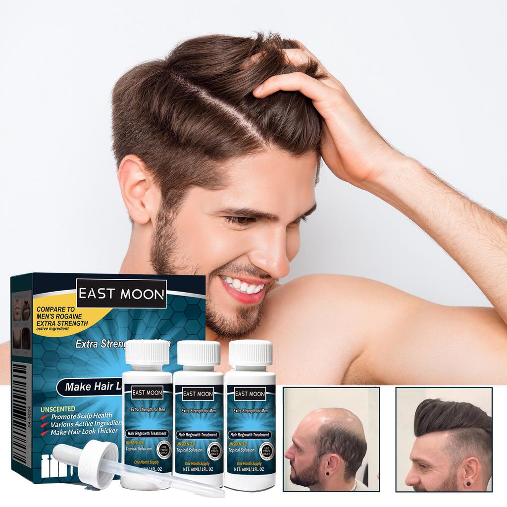 East Moon Men's Hair Treatment – Moisturizing & Nourishing Formula for Stronger, Smoother & Well-Groomed Hair