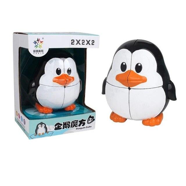 

Новый Zhisheng Yuxin Penguin 2x2 Speed ​​Cube Magic Puzzle Professional Cubo Magico Логические Развивающие игрушки Рождественские подарки