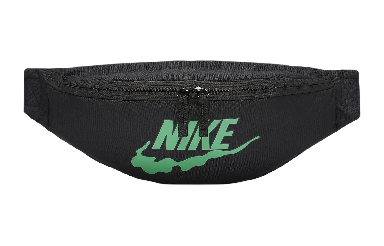 Nike Polyester Fanny Pack Regular Unisex Black & Stadium Green FN0892-010