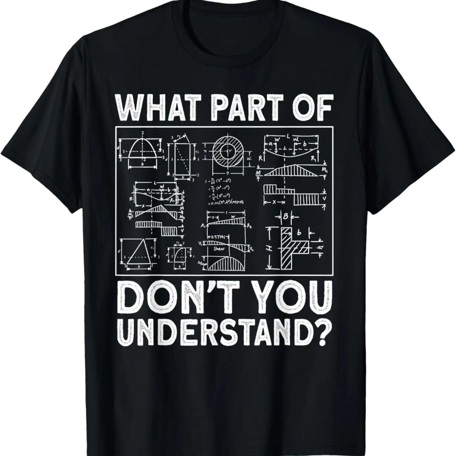 Какую часть не понимаете Инженер-строитель Инженерное дело Футболка S чёрный