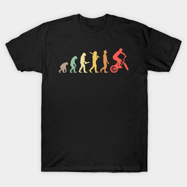 

Men Black Print T-shirt Retro Bmx Evolution Gift For Bmx Riders No-Cut Transfer Paper Print Cotton Tshirt - Men s Summer Cott... 5XL різнокольоровий