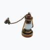 1:12 Nostalgic LED Fan Light Hurricane Lamp - Miniature Dollhouse Scene Decoration, Lights Up
