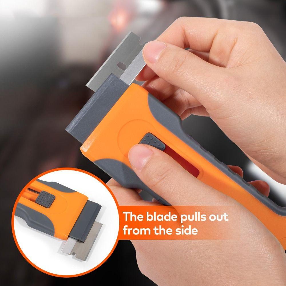 Retractable Paint Removal Scraper Comfort Handle Glass Cleaning Scraper Labels