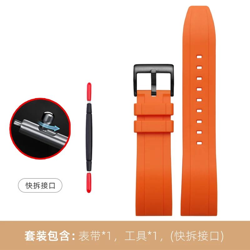 Für Seiko PROSPEX Panda Chronograph SSC813P1/SSC909P1/SSC817P1 Silikon-Gummi-Uhrenarmband – 20mm Weiches Wasserdichtes Armband für Herren
