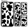 Cow Hide Spotted Fur Farm Animal Black White For iPhone 17 Air 16 Phone Case Cover 15 SE 14 Plus 12 13 Pro Max