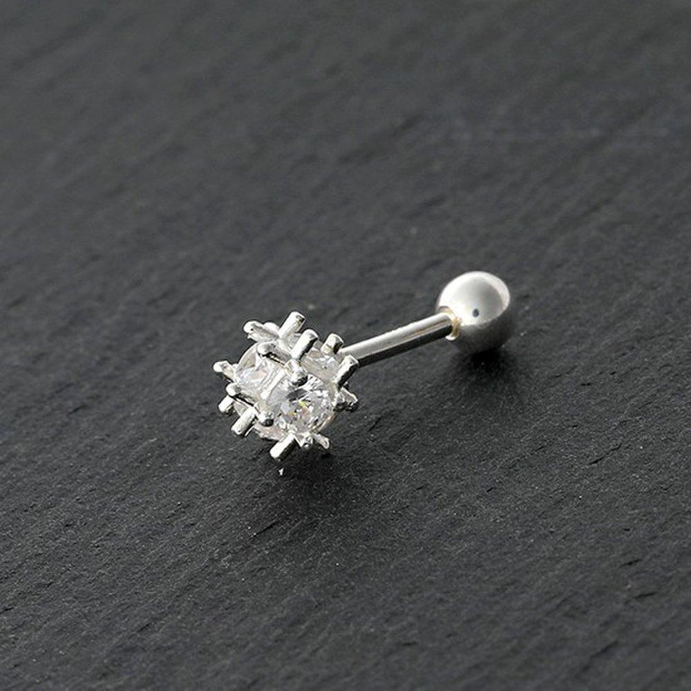 Silver cubic ball piercing