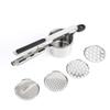 Stainless Steel Manual Potato Ricer with Silicone Grip Handle with Interchangeable Fineness Mesh Potato Masher Kitchen Gadget