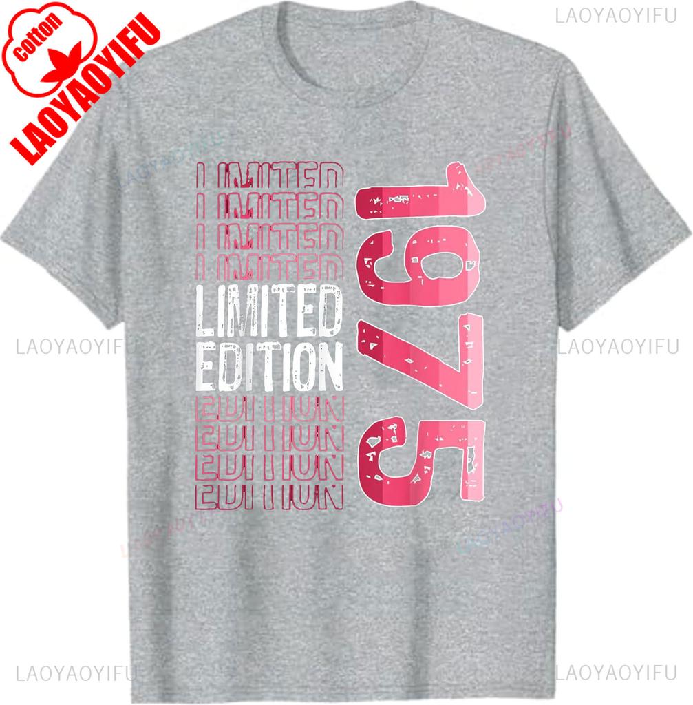 Limited Edition Vintage 1975 Retro Birthday T-Shirt Hoodie Graphic T Shirts Streetwear Casual Style Ropa Hombre Ropa Mujer