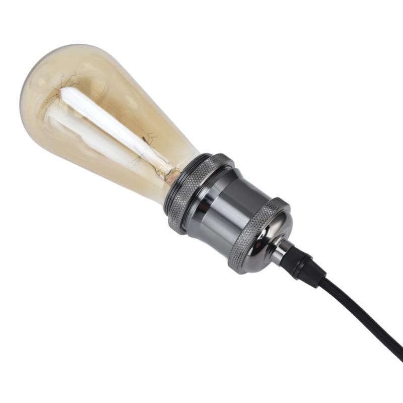 E27 Lamp Holder With Cord Vintage Pendant Light Lampholder For Bedroom 100-240V