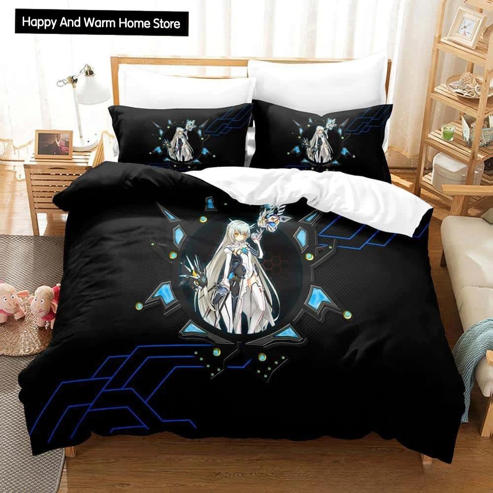 3D Print Anime Elsword Bedding Set Single Twin Full Queen King Size Bed Set Adult Boy Bedroom Duvet cover Sets For Home Textiles