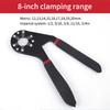 Magic Wrench with Anti-slip handle 6 Inch 8 Inch Multi-purpose Hexagonal Alloy Steel Manual Clampable Movable Hexagonal Wrench