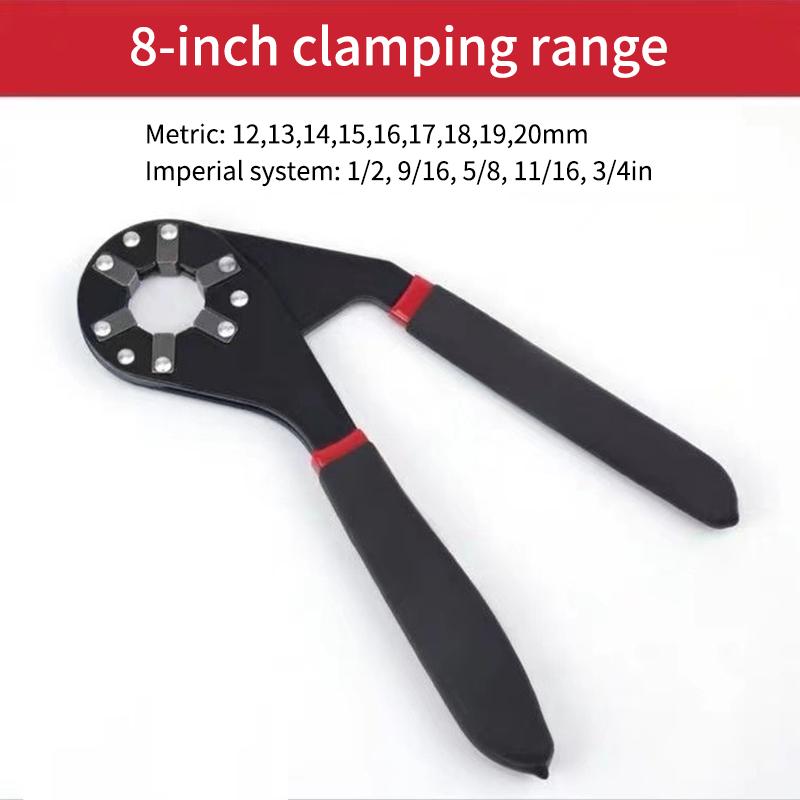 Magic Wrench with Anti-slip handle 6 Inch 8 Inch Multi-purpose Hexagonal Alloy Steel Manual Clampable Movable Hexagonal Wrench 6 inch