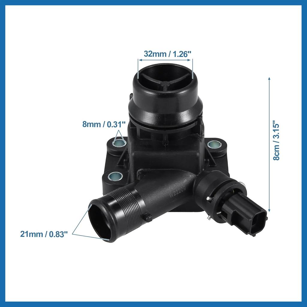Thermostat Housing Assembly LR006071 Engine Coolant Thermostat Housing Assembly for Volvo XC60 S60 V60 S80 V70 XC70 for Land Rover LR2 Item