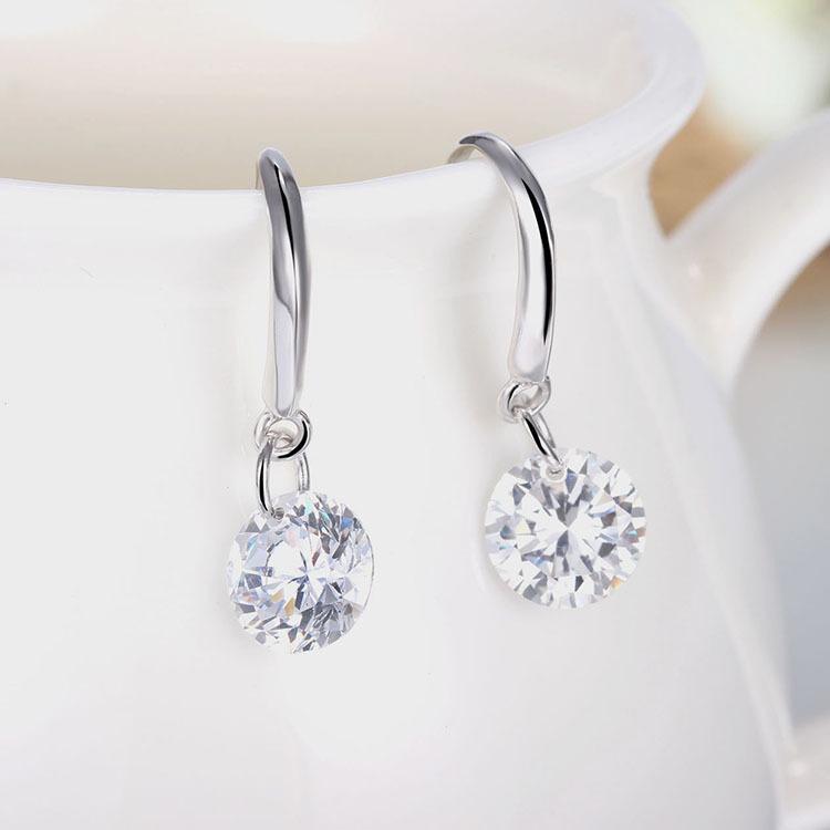 Yadlai Korean Crystal Inlaid Gemstone Earrings