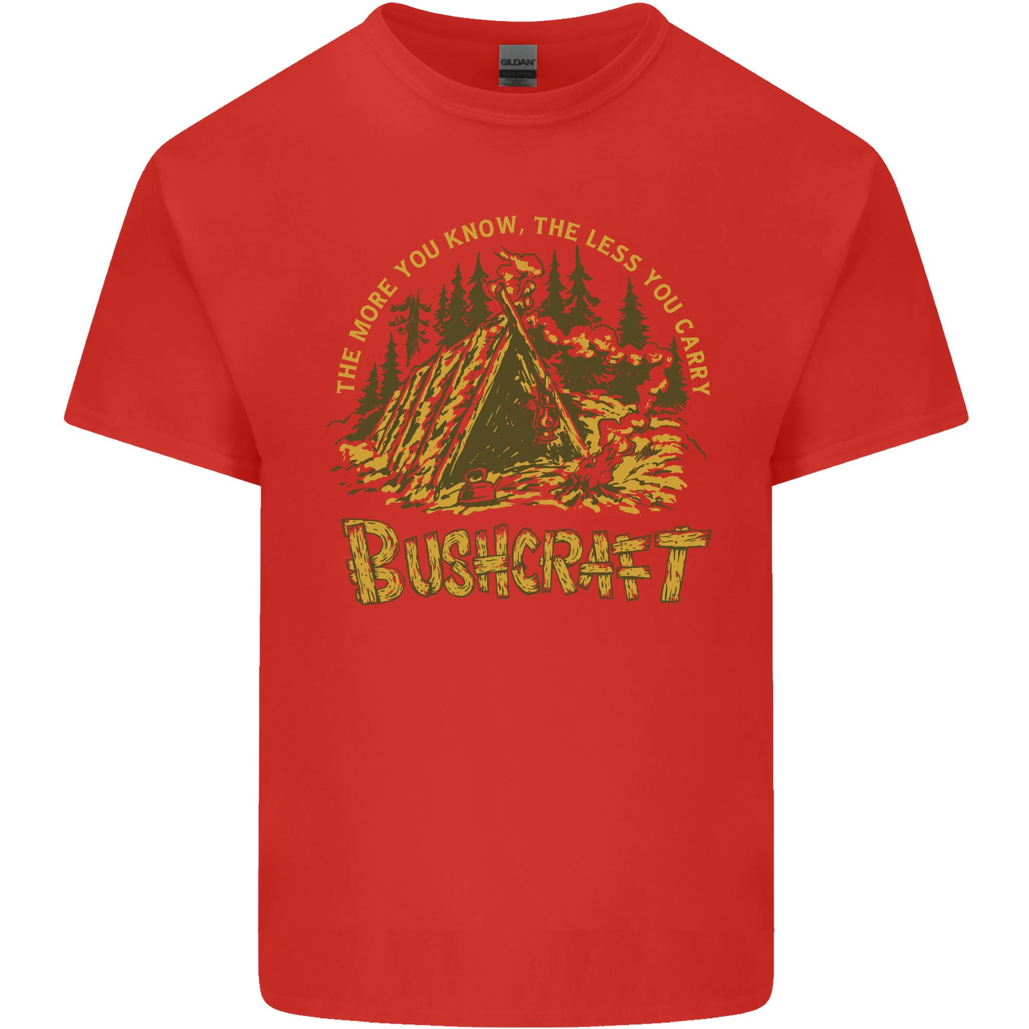Bushcraft Funny Outdoor Pursuits Camping Scouts Unisexs Light Cotton Tshirt S