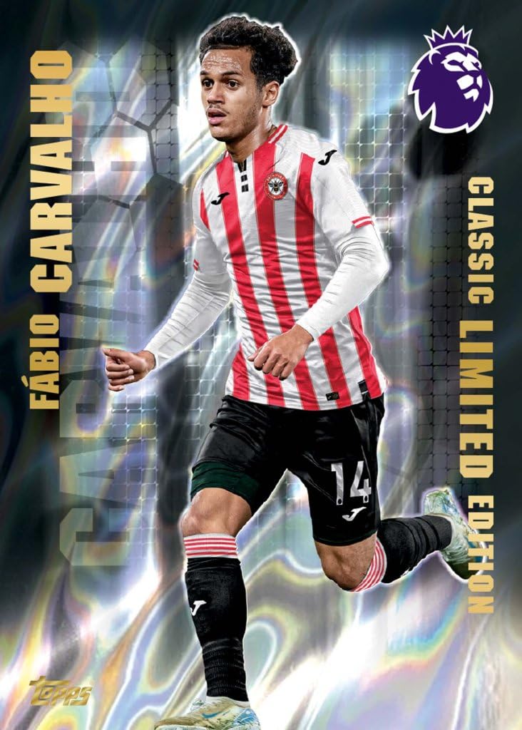 Topps Premier League Starter Pack Includes 10 new trading a a checklist 1 Gold Lion 2025/26 cards, binder, + card.