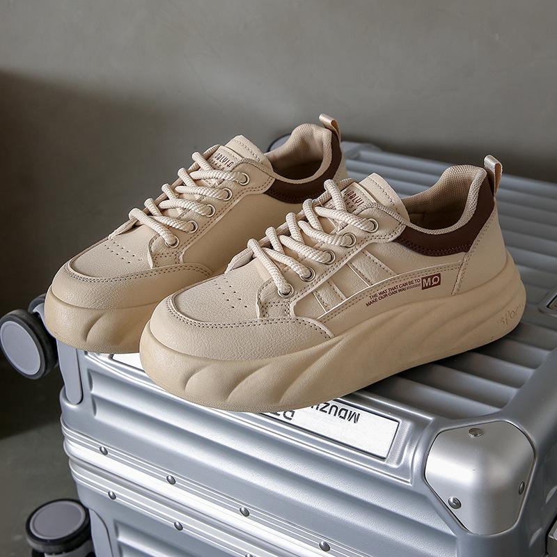 

Женская спортивная обувь на платформе, толстая подошва, массивные кроссовки для девочек, уличные кроссовки для бега на шнуровке, женские кроссовки Zapatos 35 коричневый