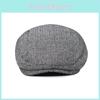 Pattern Lattice Cotton Beret  Hat For Men With Adjustable Casual Outdoor Travel