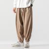 Men's Chinese Style Cotton Linen Joggers - Plus Size Loose Casual Harem Pants for Spring/Summer