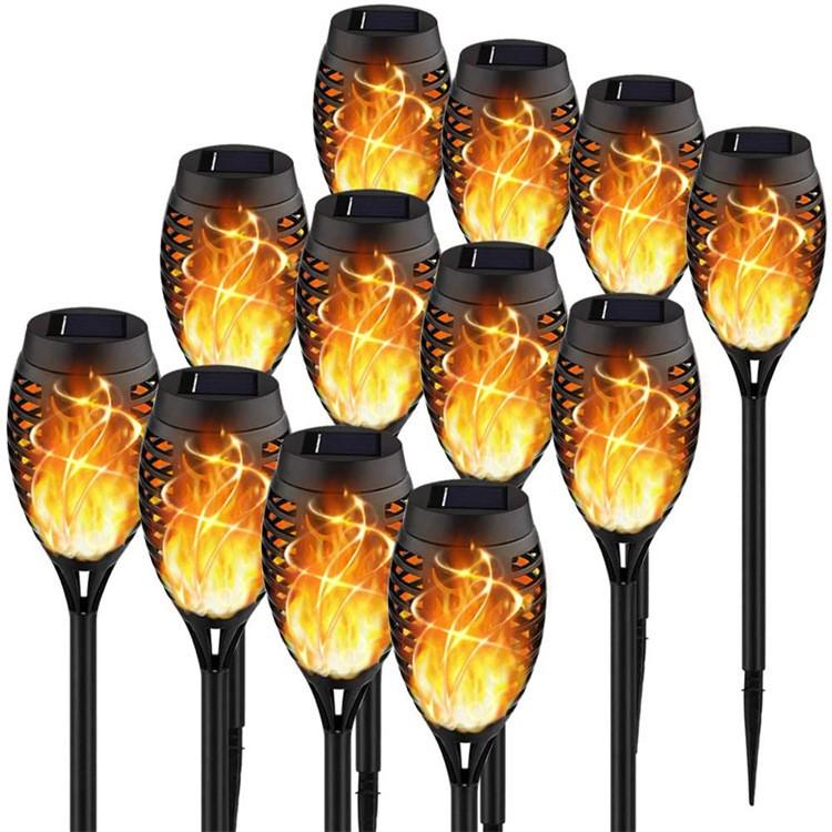 LED Solar Flame Torch Stake - Outdoor Garden Light