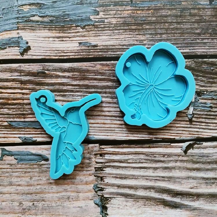 Formenbau Epoxidharz Handwerk Hängender Kolibri Vogel Silikonmaterial Schlüsselanhänger Form