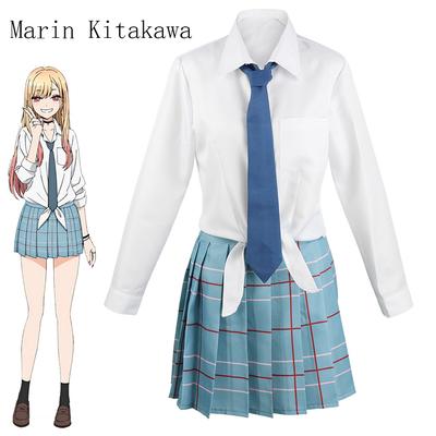 Anime Moje šaty pro tebe Marin Kitagawa Cosplay Kostým JK Uniforma Náramek Sukně Oblečení Událost Karnevalový Oblek Cosplay Kostýmy
