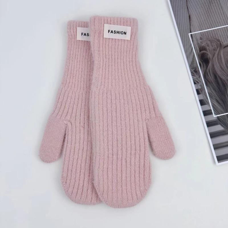 Women's Winter Warm Gloves Outdoor Antifreeze Protective Gloves for Young Girls