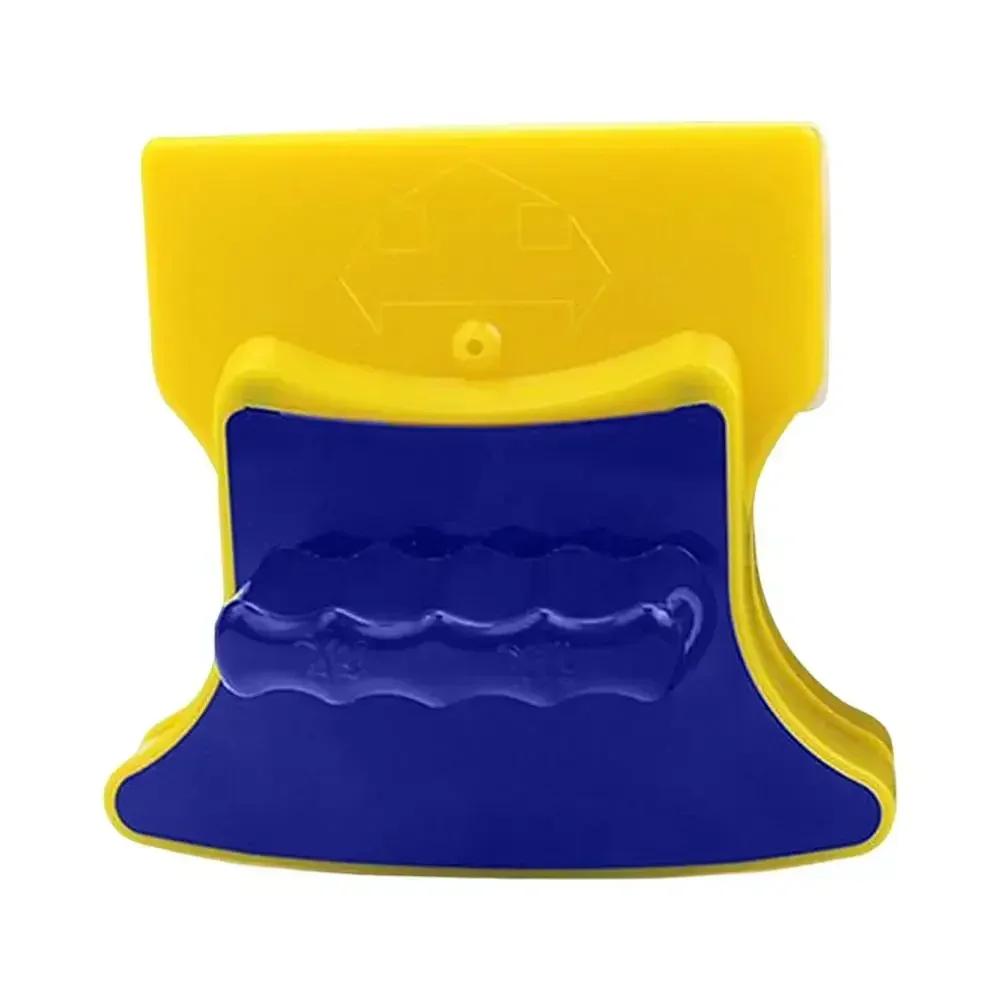 

Magnetic Glass Cleaning Brushs Double Sided Glass Cleaners with 1.2M Rope Algae Scraper Brush Pad Household Cleaning Tools 1pc синий