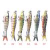 Multi-Section Artificial Fishing Lures Fishhooks Jointed Swimbait Crankbait Fishing Realistic 3D Sinking Swimming Baits