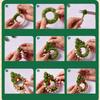 Christmas Pipe Cleaners Set 3D Felt Hanging Charms Christmas Tree Santa Clause Cute Hanging Ornaments for Tree Decorations