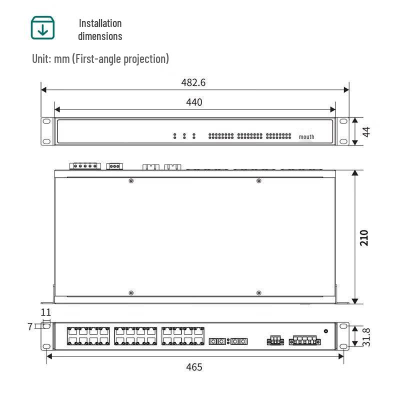 Maiwe 26-Port Managed Industrial Ethernet Switch