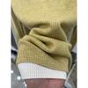 Fake Two-piece Neck Knitted Bottoming Shirt Women's Spring New Contrasting Color Soft Waxy Inner Top Sweater