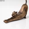 Statue Métallique Créative Guépard/Lévrier Décoration de Bureau Ornements Sculpture Animale Abstraite Minimaliste Décor Esthétique de Pièce