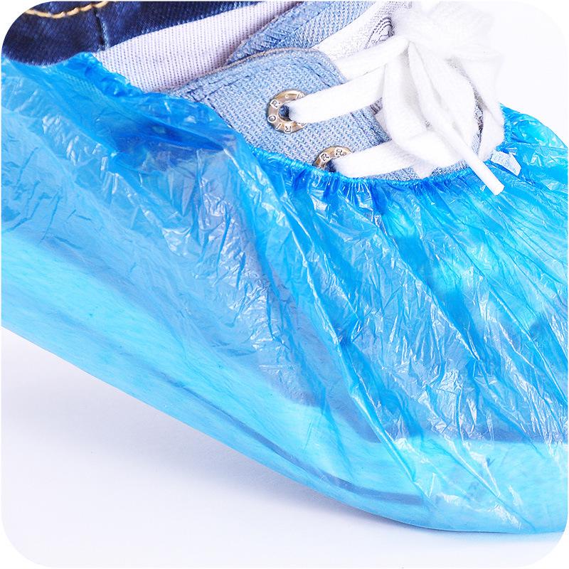 Waterproof Non-Slip Disposable Shoe Covers for Indoor Use - Thick and Wear-Resistant Plastic Foot Film for Adults, Students, and Computer Rooms.