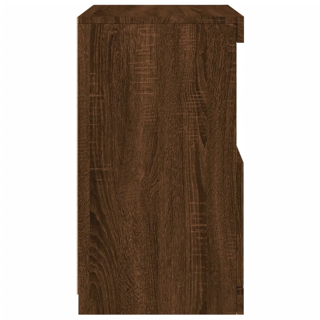 Vidaxl Szafka Z Oświetleniem Led, Brązowy Dąb, 41X37X67 Cm