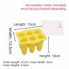 Reusable Ice Cream Popsicle Mold Creative Design Wood Stick Homemade Ice Box Easy Release DIY Popsicle Mold Cube Tray