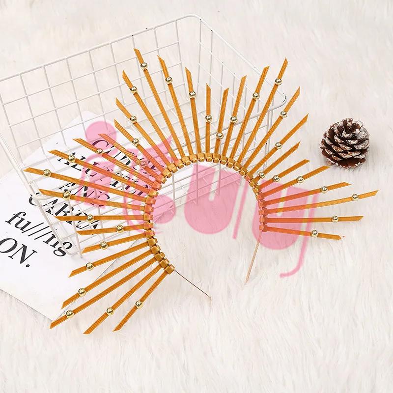 

Goddess Anna Halo Hair Hoop Lolita Crown Headpiece Halloween Witch Dress up Hair accessories Wedding Bride Hair Band Headdress