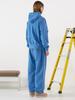 Ssississieseu Work Blue Oval Logo Sweatpants