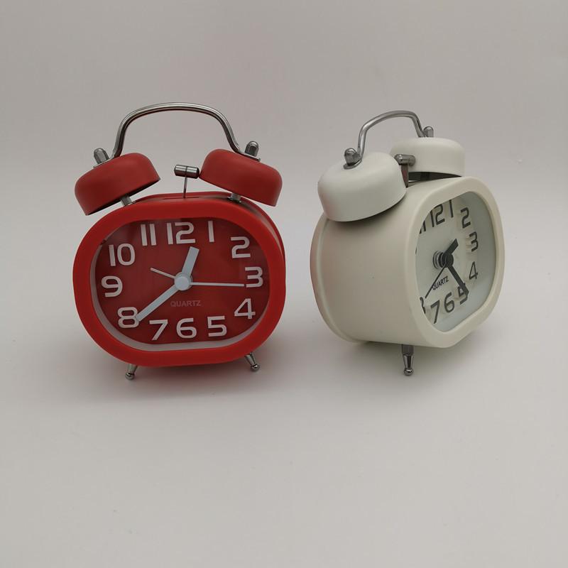 Three-dimensional Ring Bell Ring Bell Ring Bell Bedside Alarm Clock Silent with Night Light