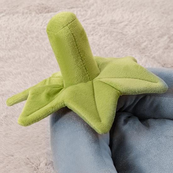 Eggplant Cats Bed Vegetable Shape Pet Sofa with Removable Cushion Joint Support Cute Pet Bed for Cats Small Dogs Kittens