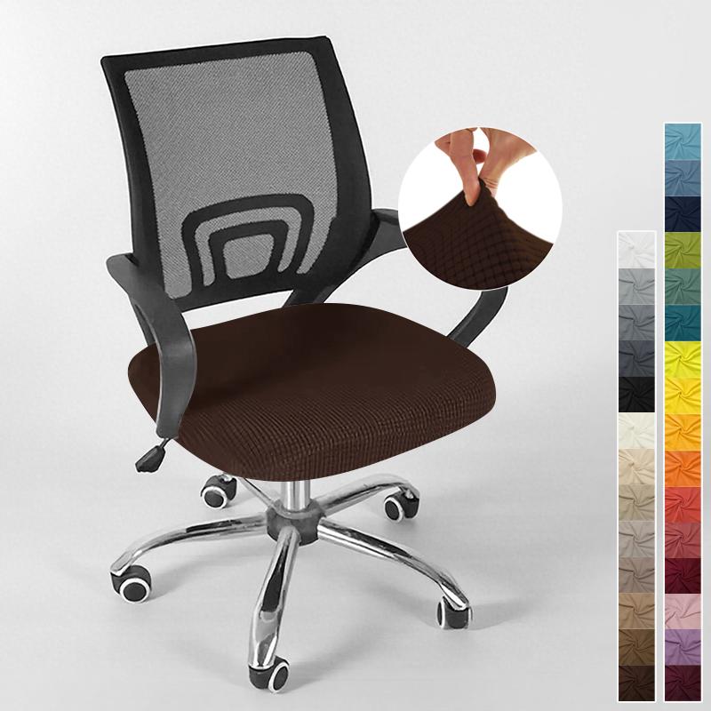 Cover For Computer Chair With Armrests Knitted Jacquard Cover For Swivel Office Chair Jacquard Seat Cover Computer Chairs