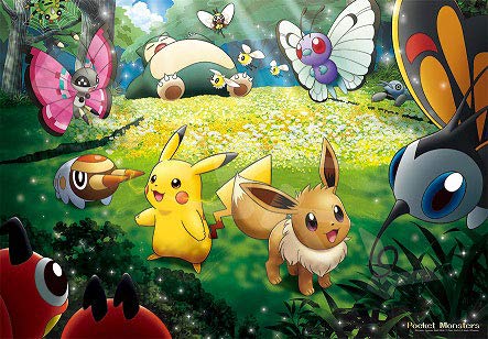 ENSKY Pokemon Sunbeams In the Forest 51 X 73.5cm Jigsaw Puzzle 1000 Pieces JIGSAW PUZZLE 1000T-126