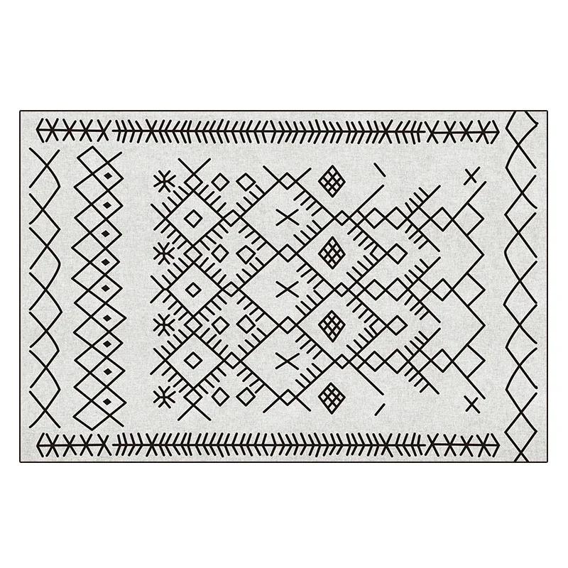 

Minimalist Line Art Area Rug for Living Room Bedroom Machine Washable Non-Slip Soft Floor Mat Home Decor 80x120cm