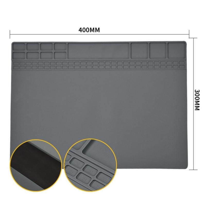 Heat Resistant Soldering Mat,Repair Platform Electronic Repair Desk Mat, Silicone Work Mat for Phone PC