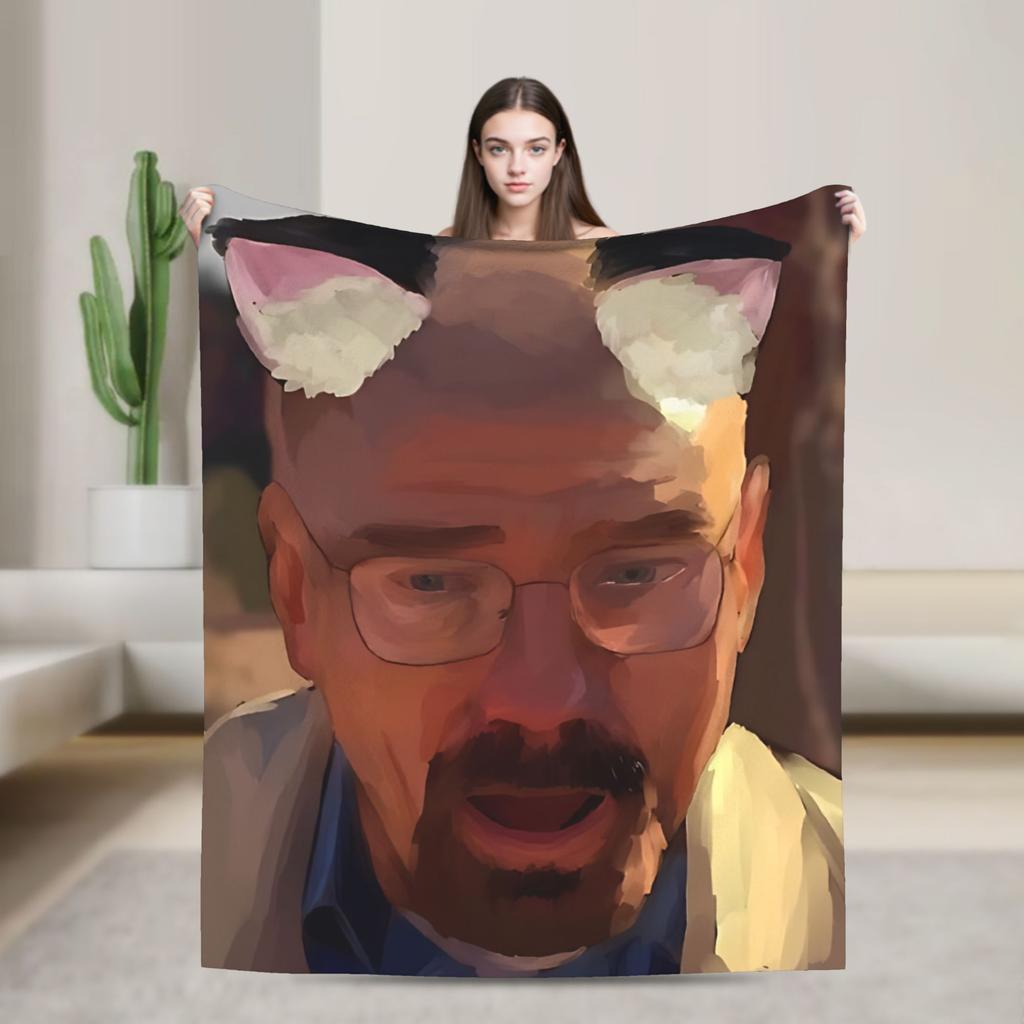 Heinsenberg Walter White Bb Blanket Warm Plush Throw Blanket For Couch Chair Sofa Bed Decorative Flannel Bedspread Bed Cover