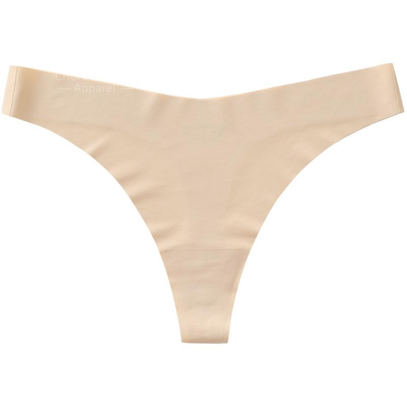 Perizoma monopezzo senza cuciture a vita bassa in seta ghiacciata intimo sexy sportivo europeo e americano comodo traspirante ad asciugatura rapida perizoma
