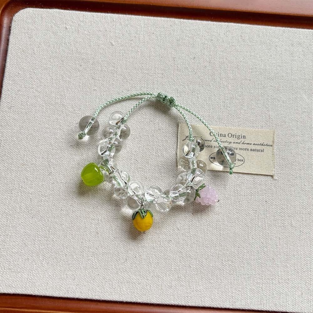 Beaded Simulation Fruit Bracelet Dopamine Summer Bohemian Jewelry Beads Bracelet Beach Jewelry